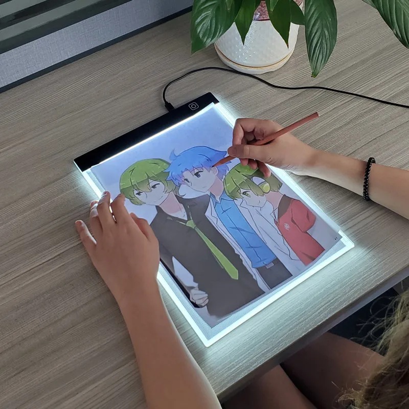 Graphic Tablet Accessories - LED Çizim Kopyalama Pedi 3 Seviyeli