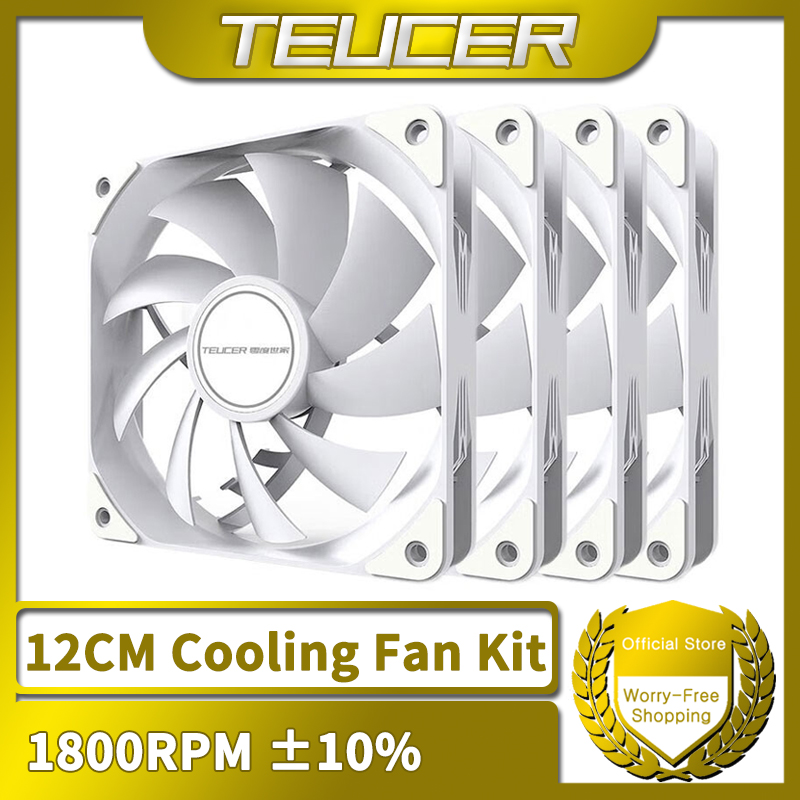 Tablet Computer Accessories - TEUCER 1800RPM 4PIN PWM beyaz 12cm