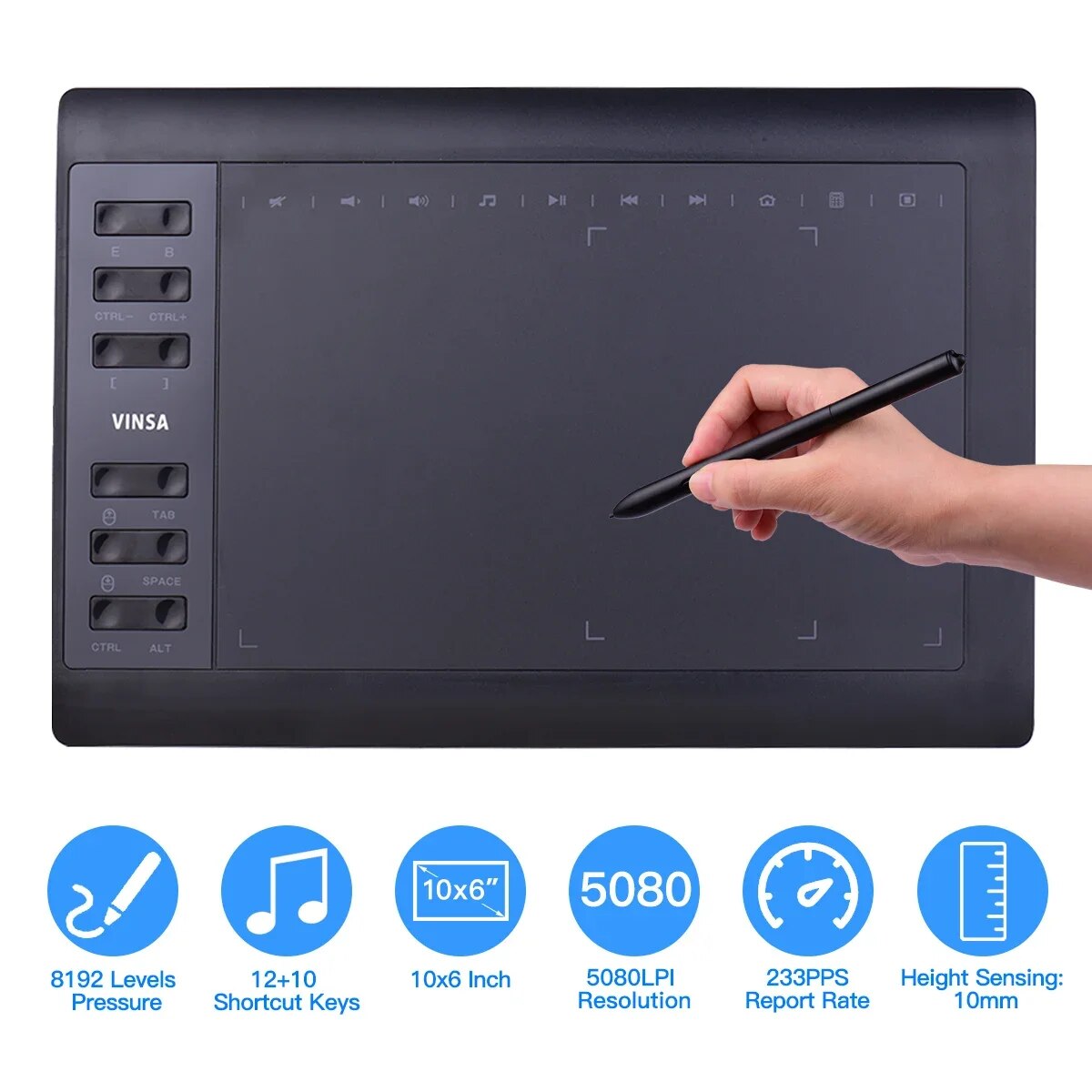 Graphic Tablet Accessories - Online ders tasarımı için Windows Mac
