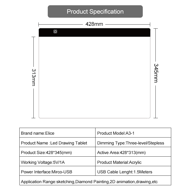 Elice LED Işık Pedi Elmas Boya - Graphic Tablet Accessories incelemesi ve fiyatı