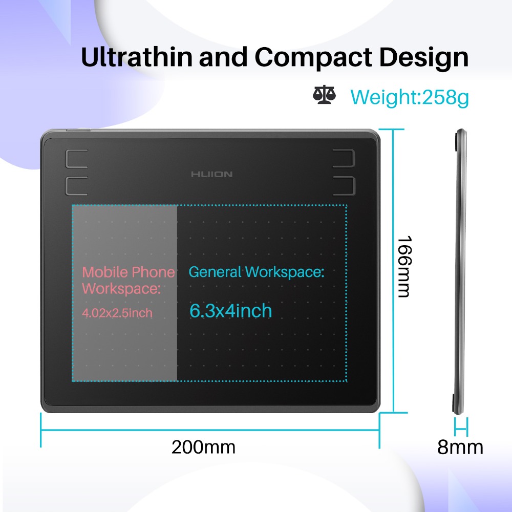 Huion HS64 Grafik Tablet Dijit - Graphic Tablet Accessories incelemesi ve fiyatı