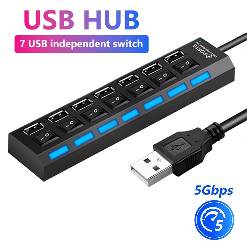 7 Port USB 2.0 Hub Splitter Di - Tablet Computer Accessories incelemesi ve fiyatı