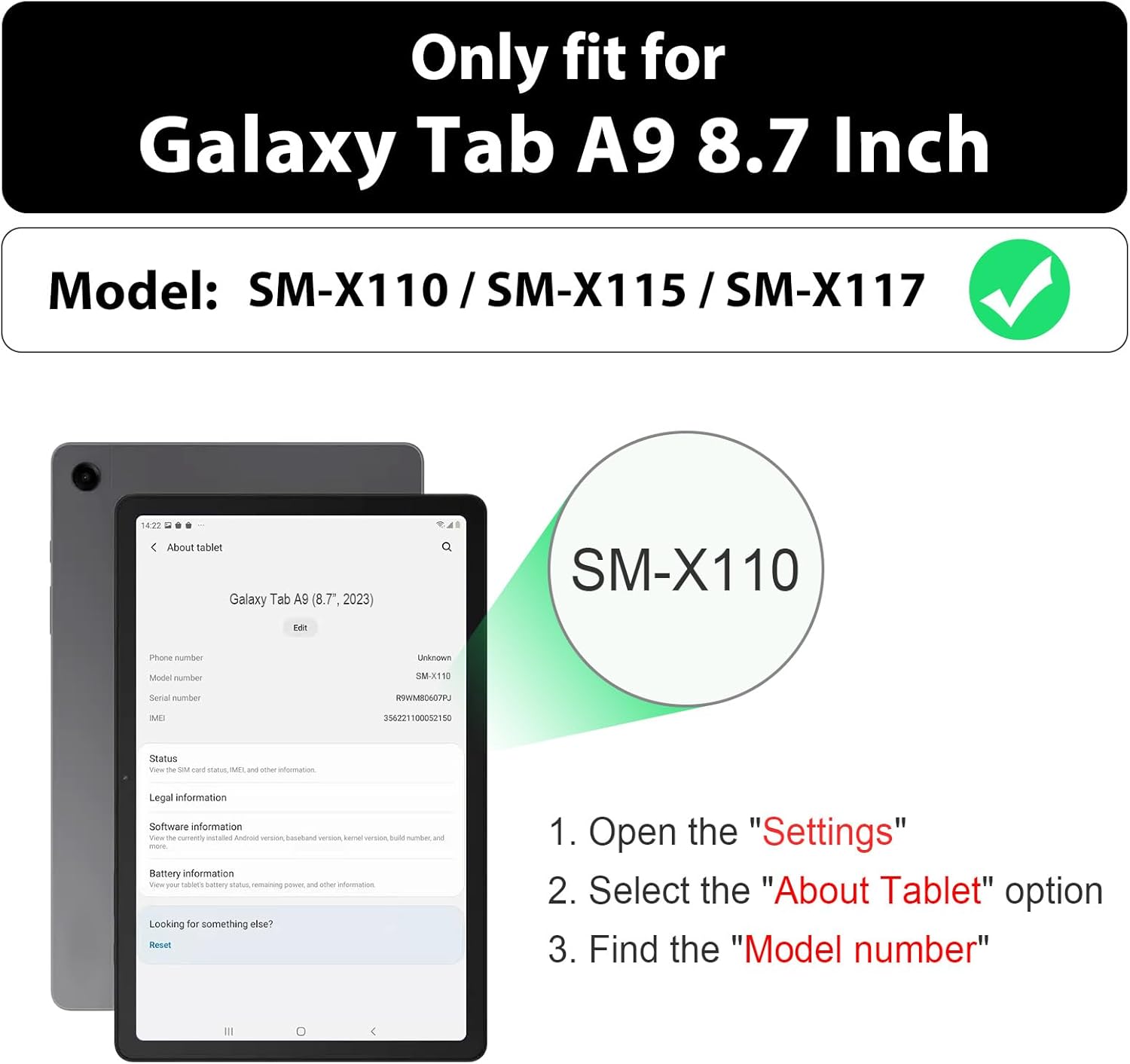 Samsung Galaxy Tab A9 2023 8.7 - Getac Tablet Accessories incelemesi ve fiyatı